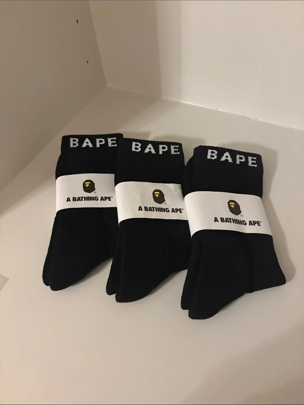 BAPE Socks 3-Pack 